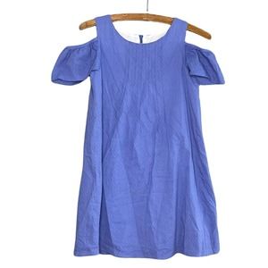 Mabel + Honey Girls Off Shoulder Blue Dress Size 10